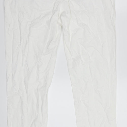Benneton Women's White Cotton Denim Jeans Size 35 in