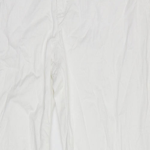 Benneton Women's White Cotton Denim Jeans Size 35 in