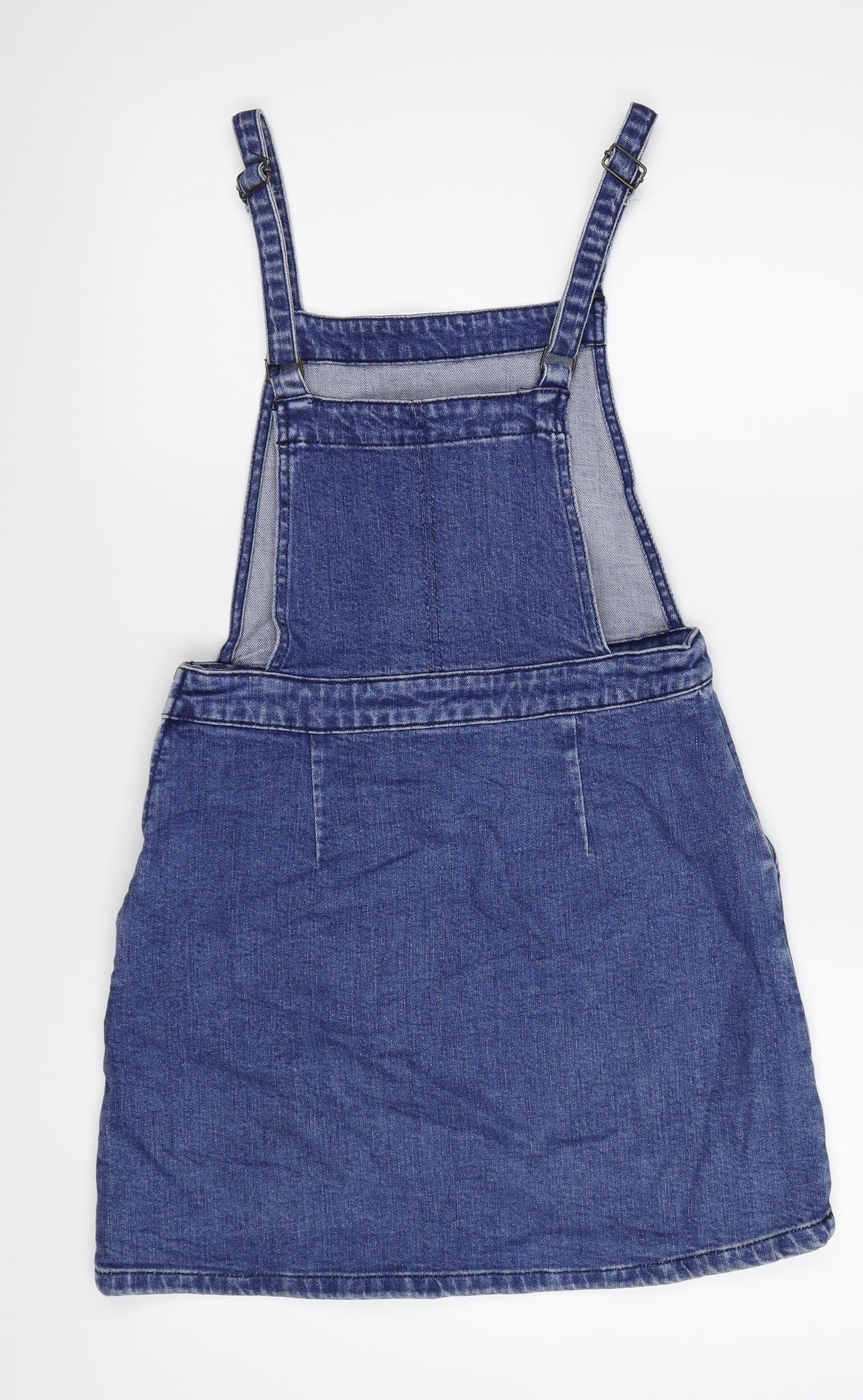 ASOS Womens Blue  Denim Pinafore/Dungaree Dress  Size 10
