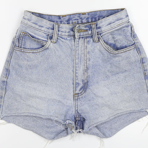 J.Galt Womens Blue  Denim Hot Pants Shorts Size S