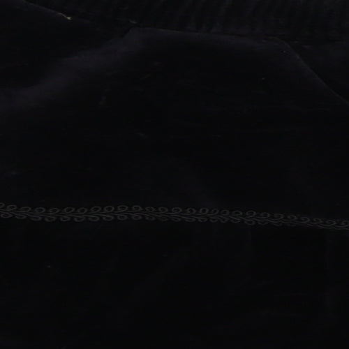 St Michael Girls Black  Corduroy Flare Skirt Size 2 Years