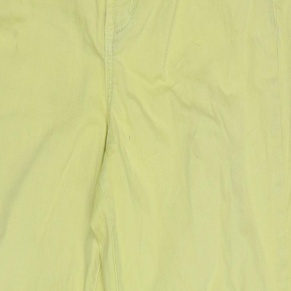 Preworn Womens Yellow  Denim Trousers  Size 8 L25.5 in
