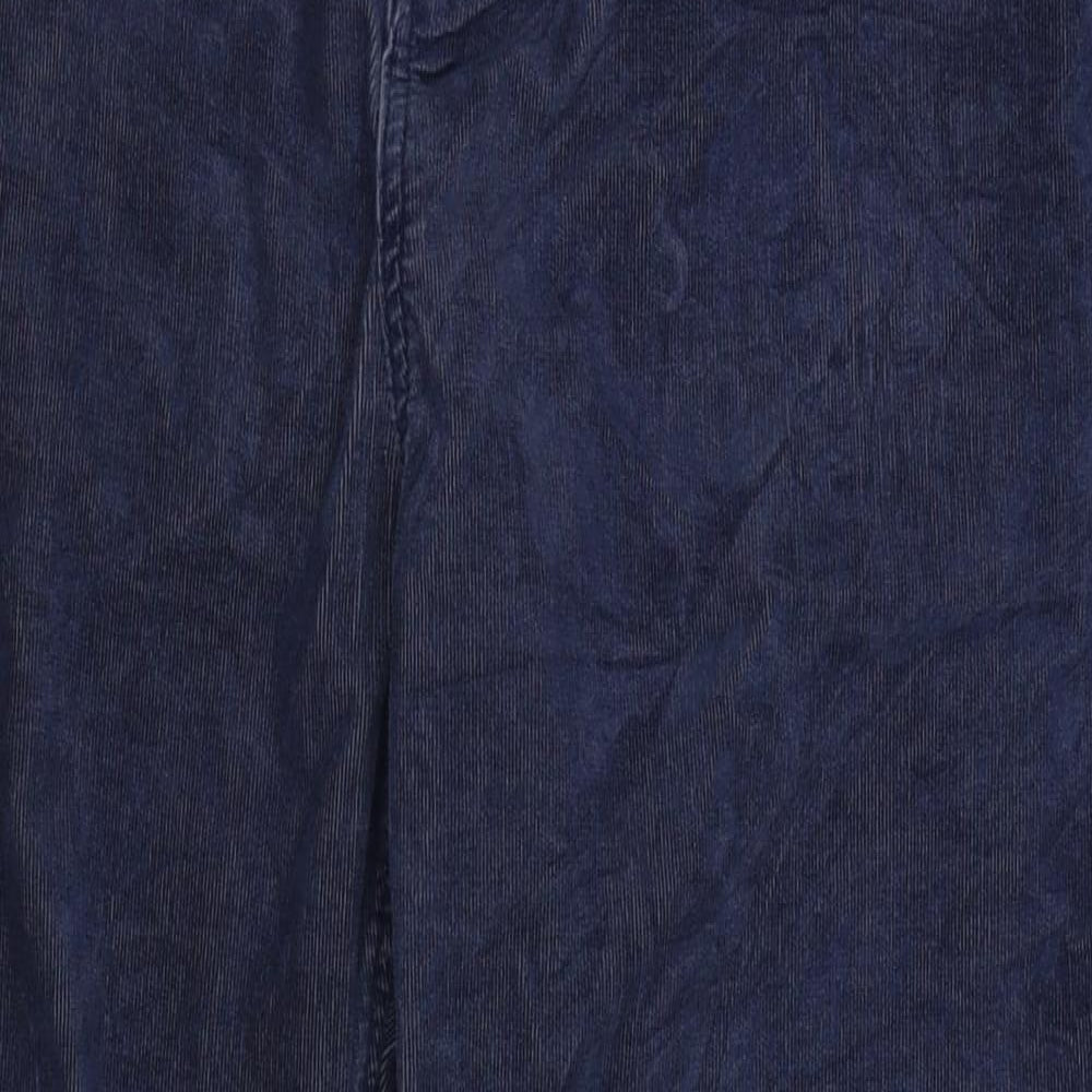 M&S  Womens Blue  Corduroy Trousers  Size 20 L27 in