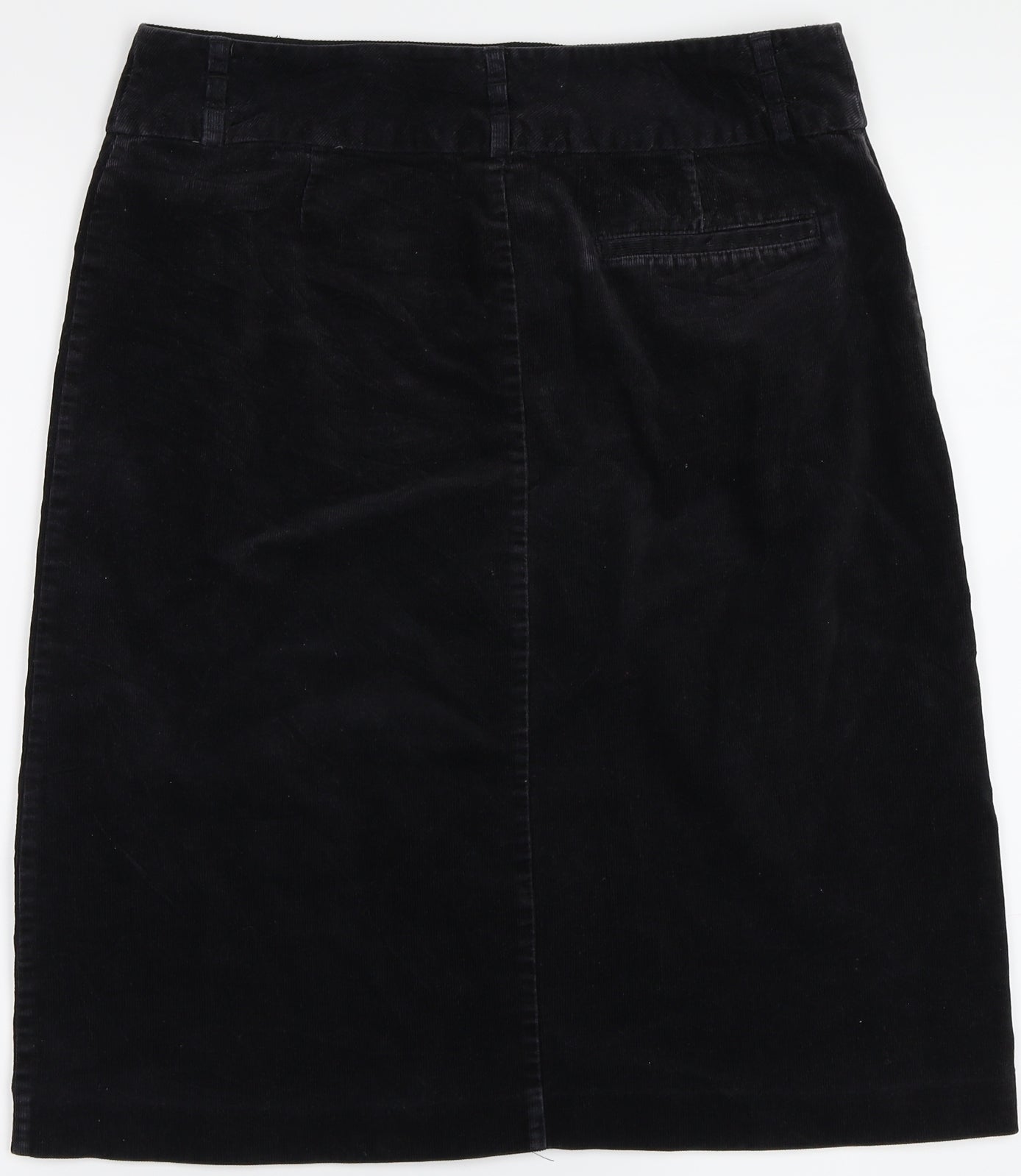 NEXT Womens Black  Corduroy A-Line Skirt Size 10