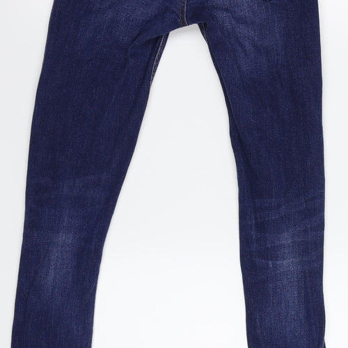 Denim Co. Womens Blue  Denim Jegging Jeans Size 4 L28 in