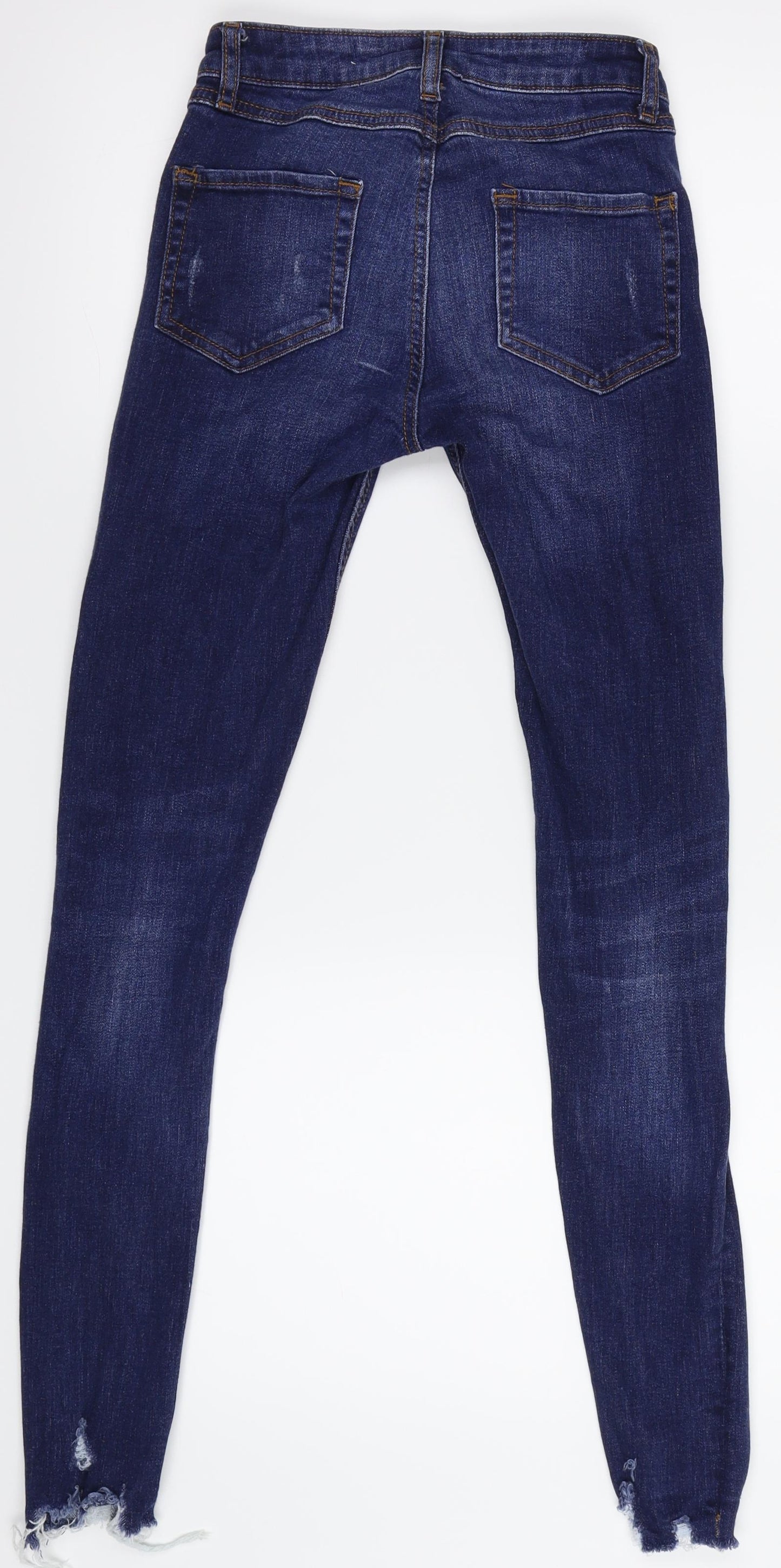 Denim Co. Womens Blue  Denim Jegging Jeans Size 4 L28 in