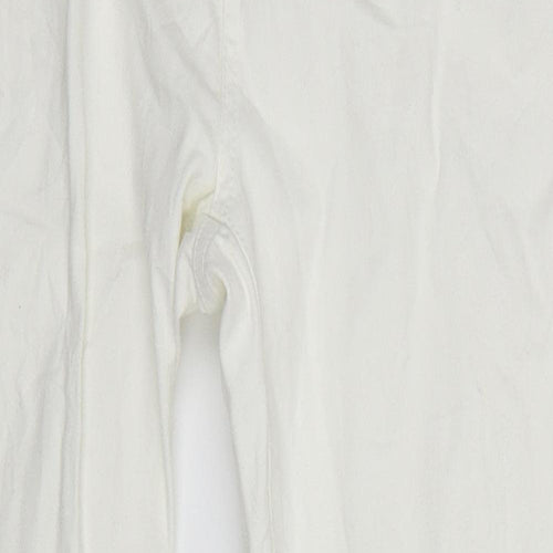 Peacocks Womens White  Denim Skinny Jeans Size 10 L27.5 in