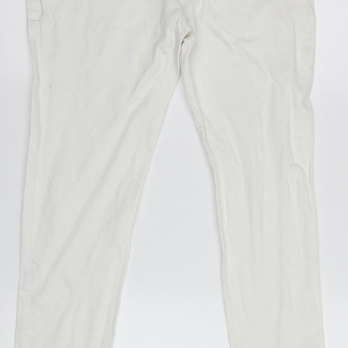 Denim Co. Womens White  Denim Skinny Jeans Size 12 L31 in