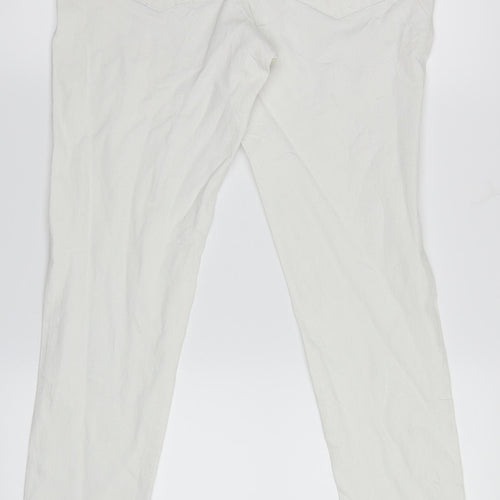 Denim Co. Womens White  Denim Skinny Jeans Size 12 L31 in