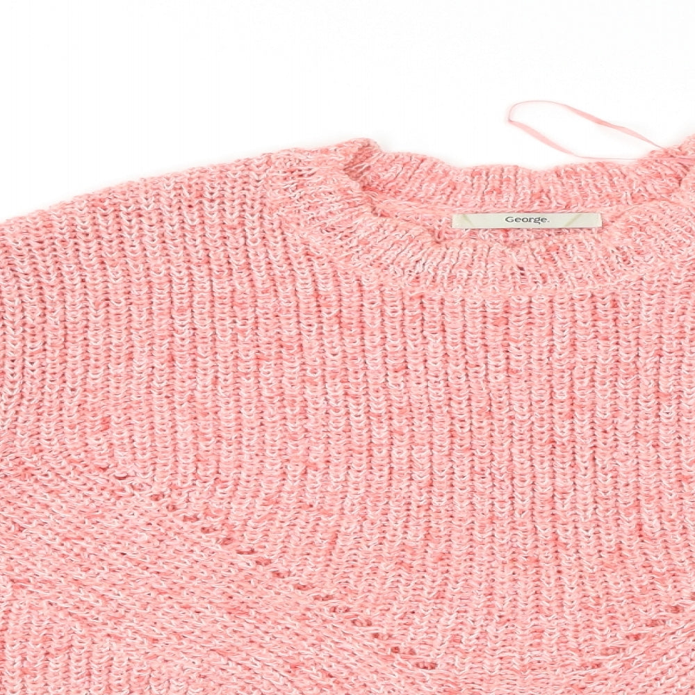George Womens Pink   Pullover Jumper Size 10