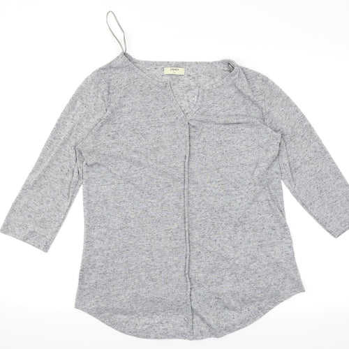 Papaya Womens Grey   Basic T-Shirt Size 12