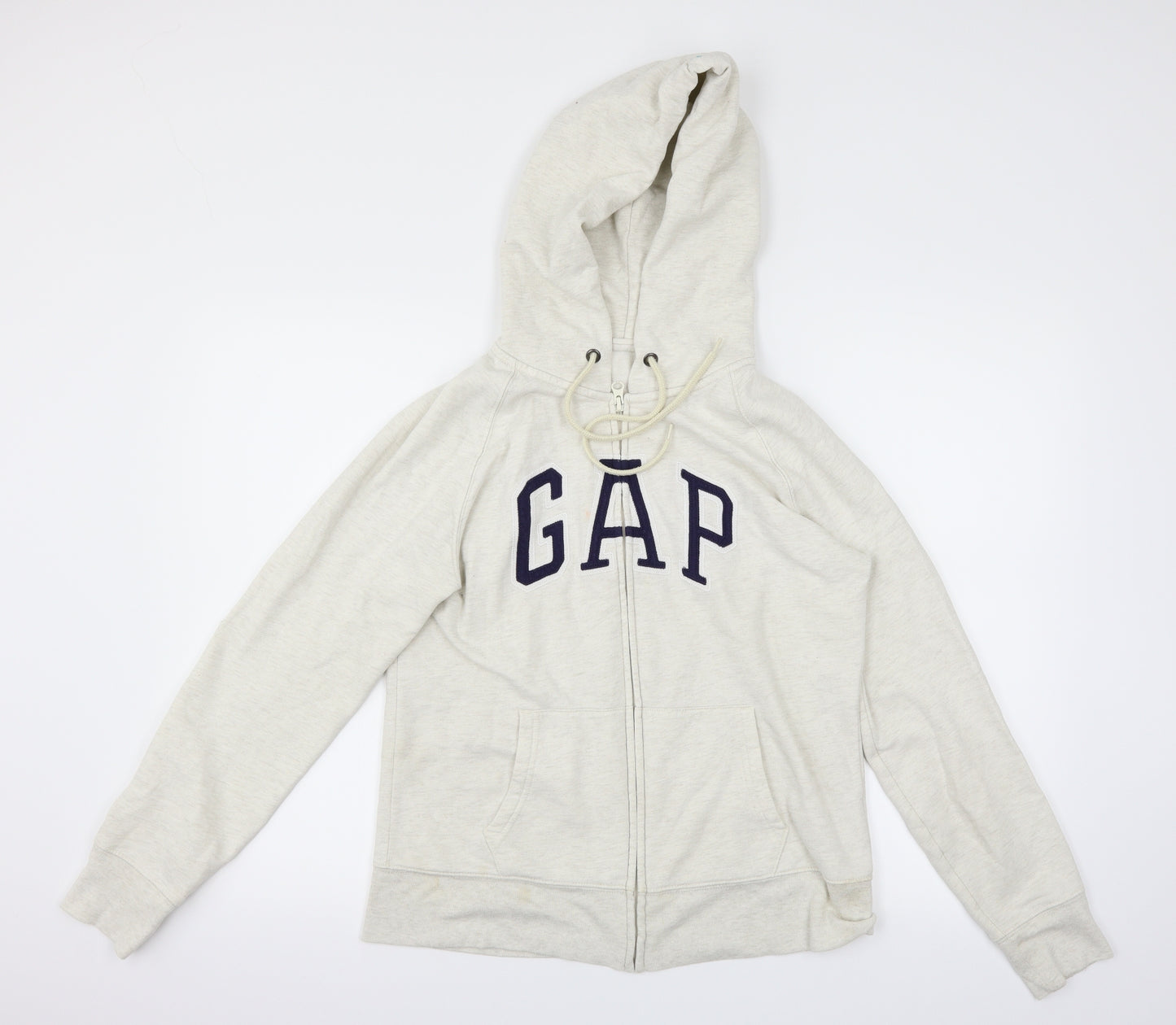 Gap Womens White   Full Zip Hoodie Size M