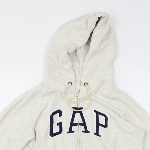 Gap Womens White   Full Zip Hoodie Size M