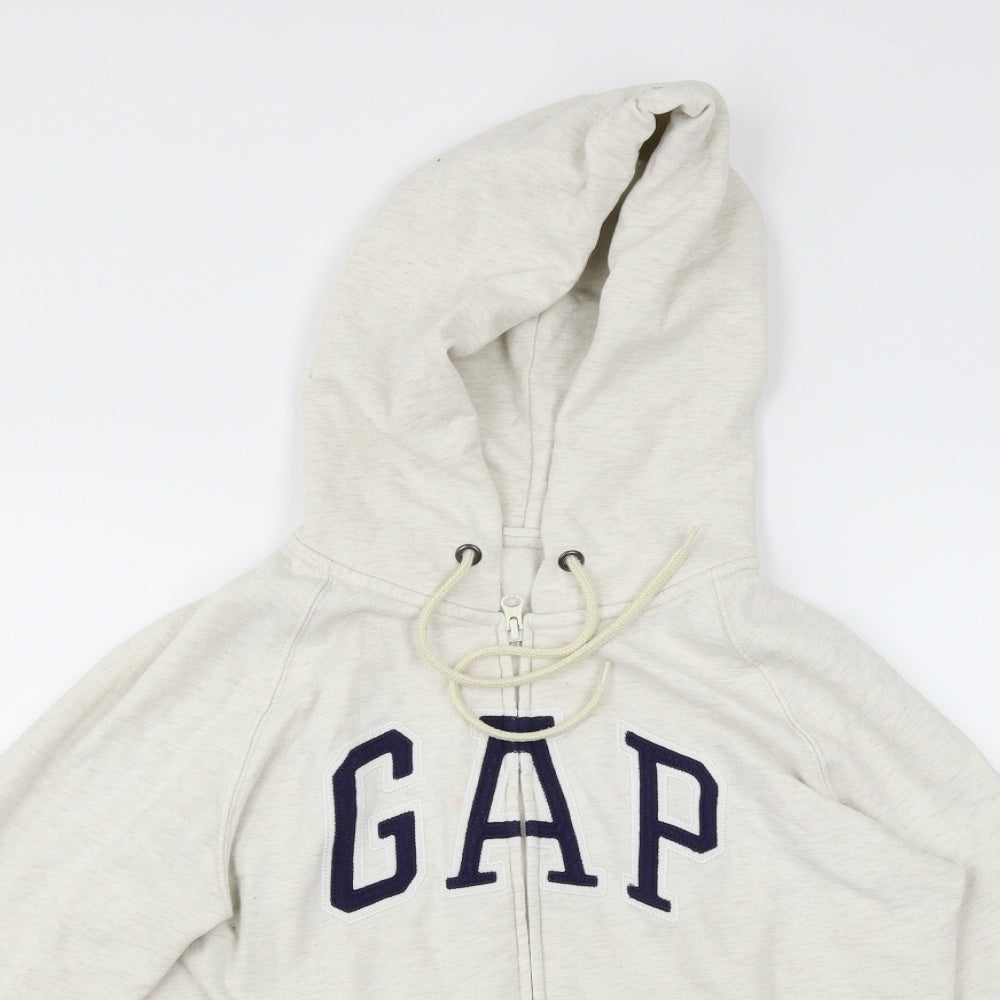 Gap Womens White   Full Zip Hoodie Size M
