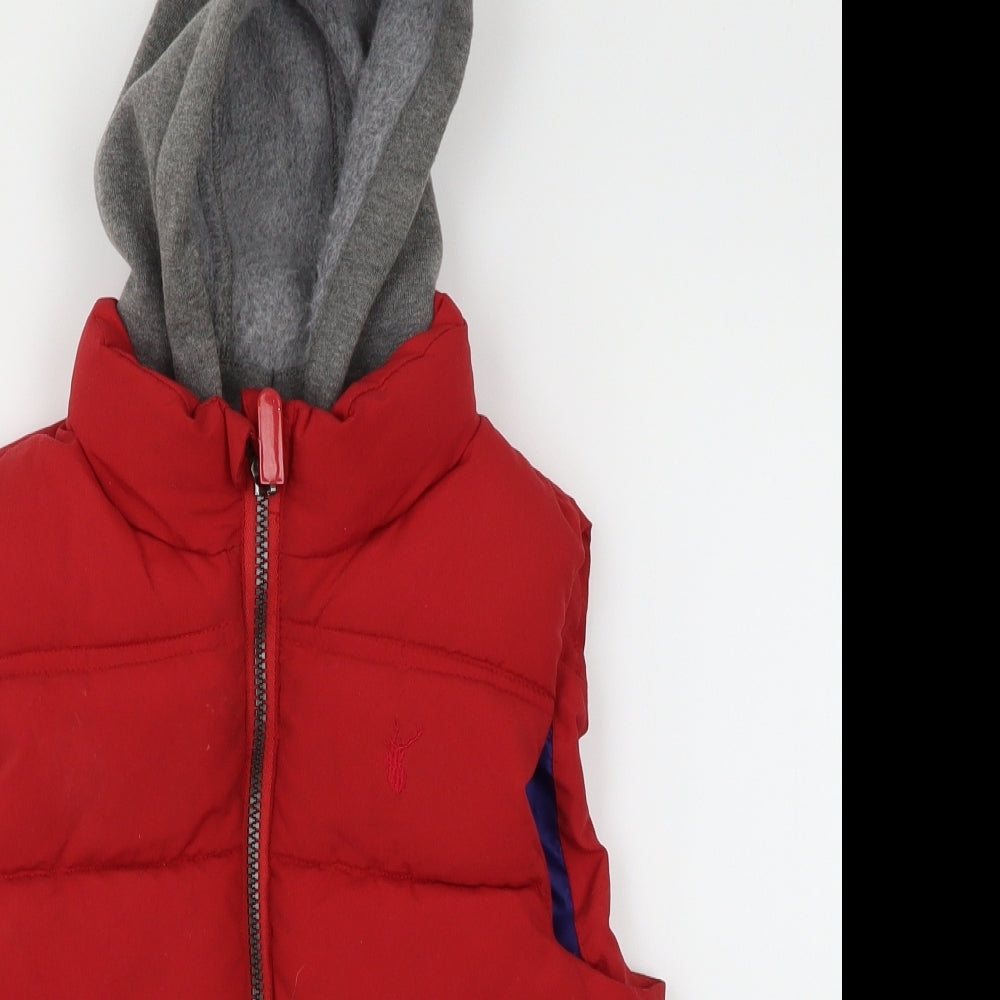Debenhams Boys Red   Gilet Coat Size 5-6 Years