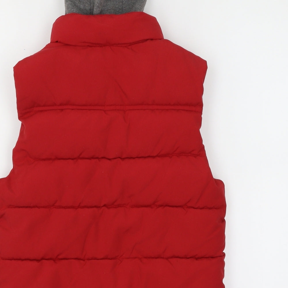 Debenhams Boys Red   Gilet Coat Size 5-6 Years