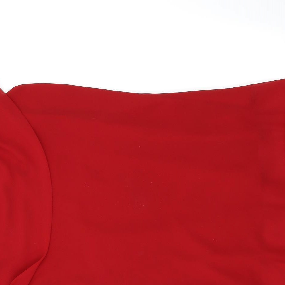BHS Womens Red   Basic Blouse Size 16