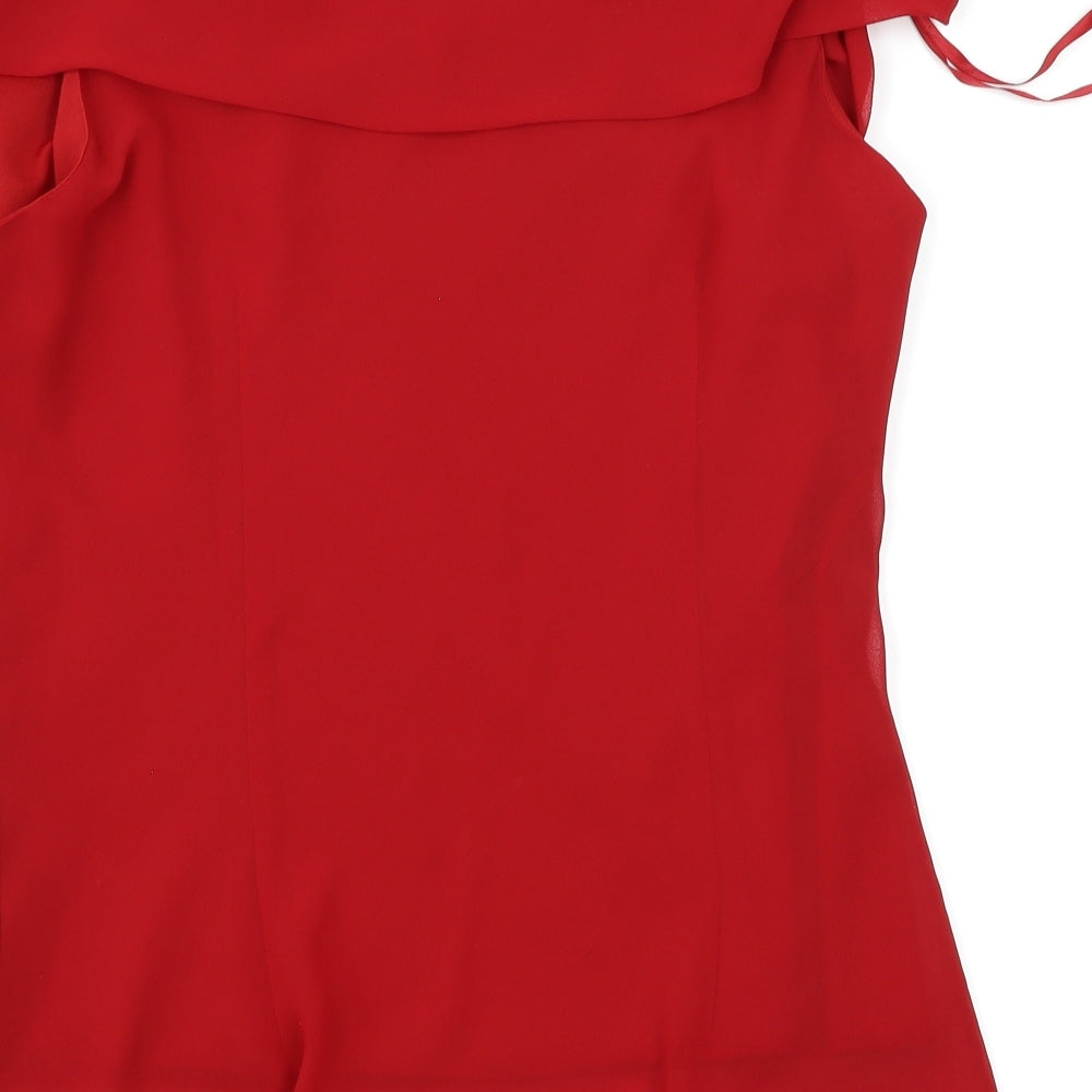 BHS Womens Red   Basic Blouse Size 16
