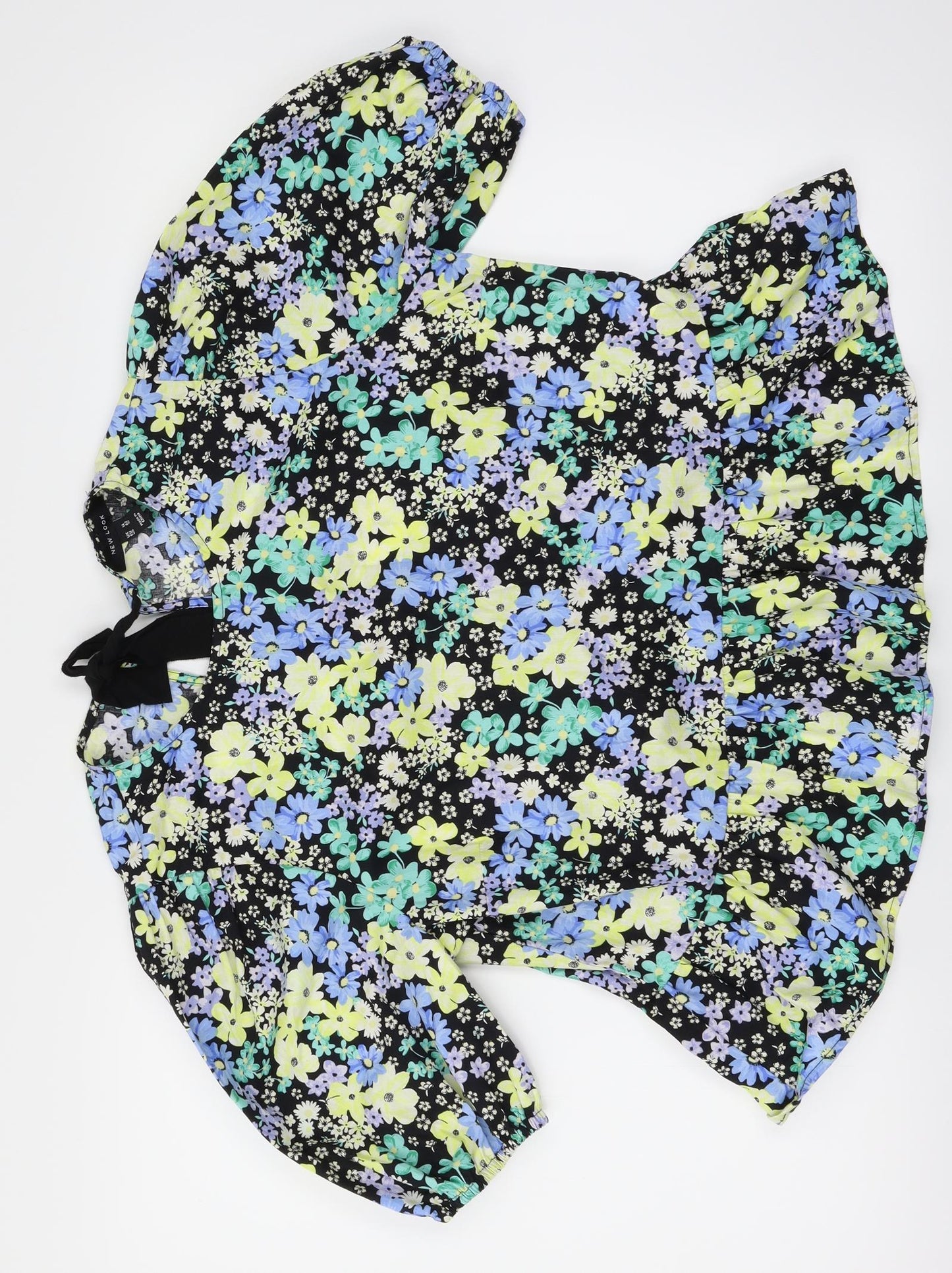 New Look Womens Multicoloured Floral  Basic Blouse Size 14