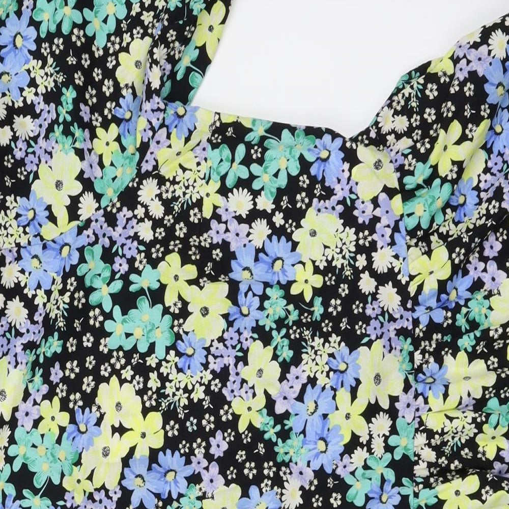 New Look Womens Multicoloured Floral  Basic Blouse Size 14