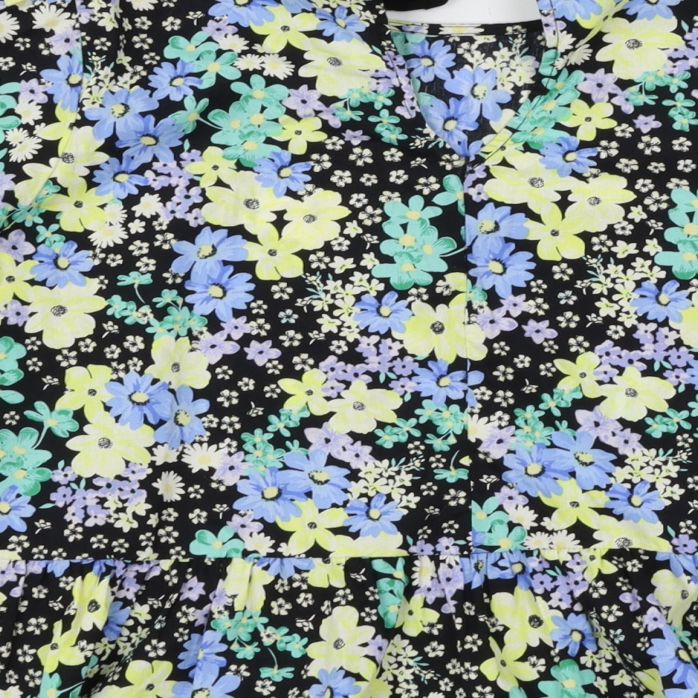 New Look Womens Multicoloured Floral  Basic Blouse Size 14