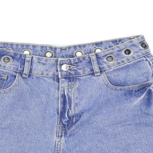 Jennyfer Womens Blue   Boyfriend Shorts Size 10