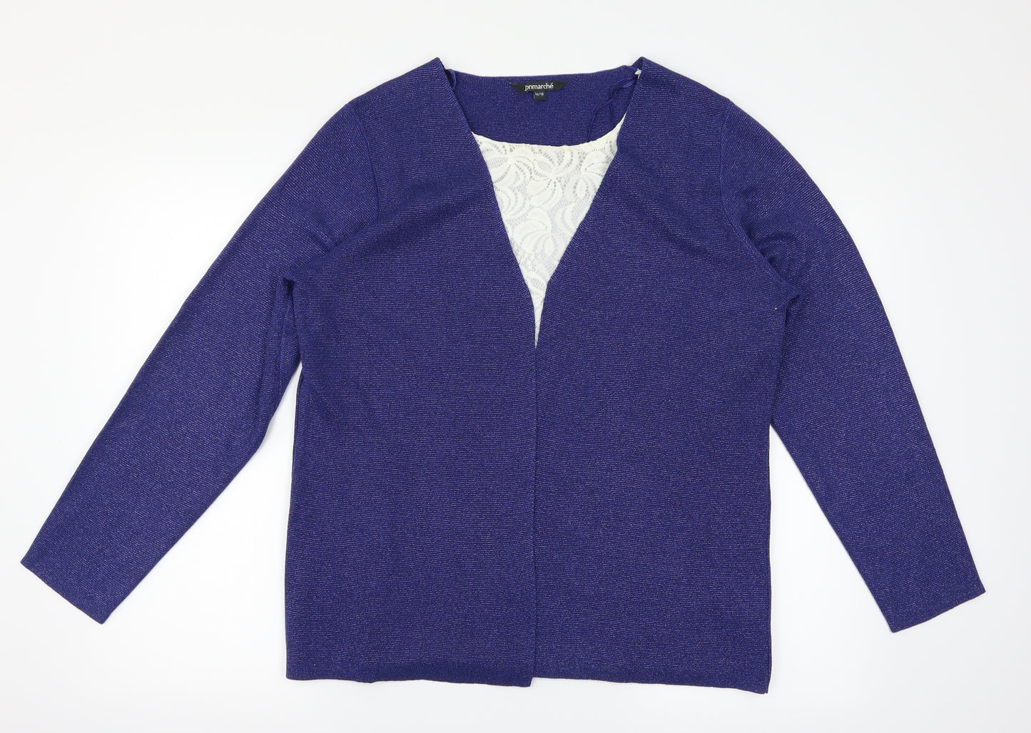 Bonmarché Womens Blue   Cardigan Jumper Size 18