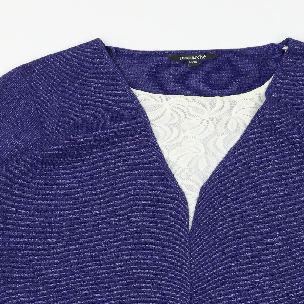 Bonmarché Womens Blue   Cardigan Jumper Size 18