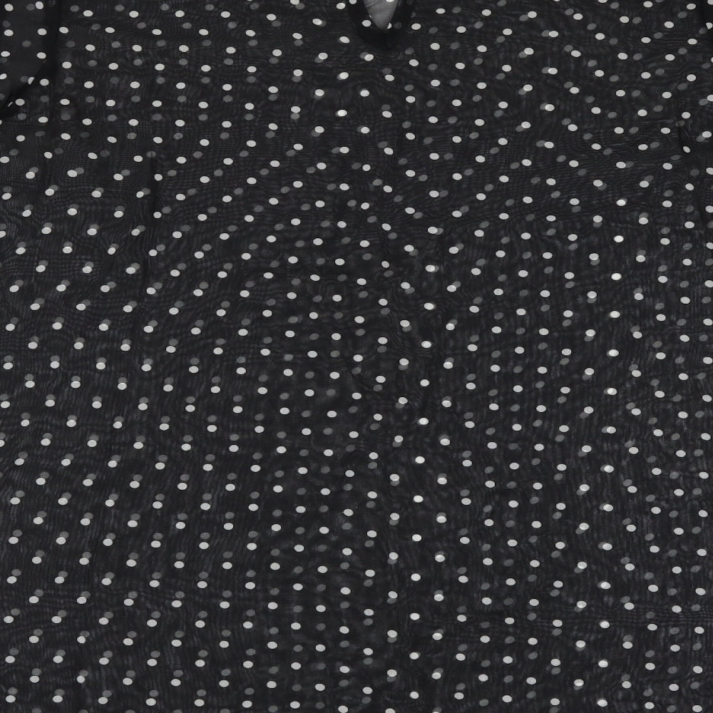 Atmosphere Womens Black Polka Dot  Basic T-Shirt Size 14