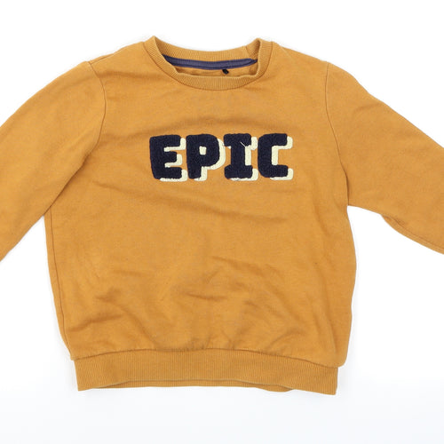 Very Boys Yellow   Pullover Jumper Size 5-6 Years  - Epic