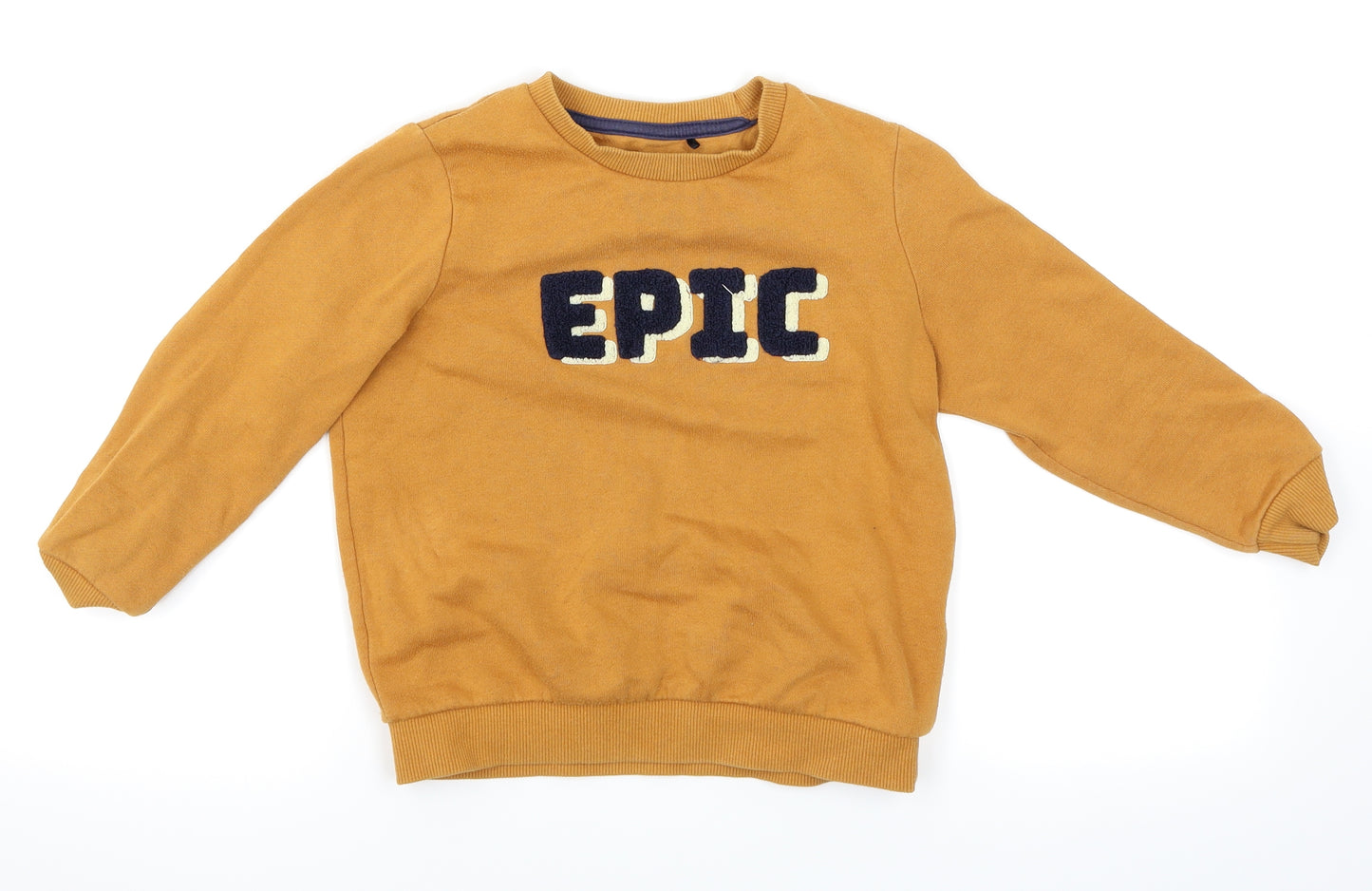 Very Boys Yellow   Pullover Jumper Size 5-6 Years  - Epic