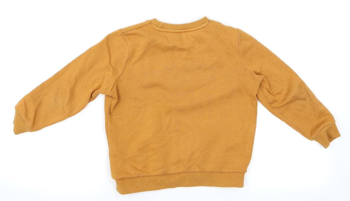 Very Boys Yellow   Pullover Jumper Size 5-6 Years  - Epic