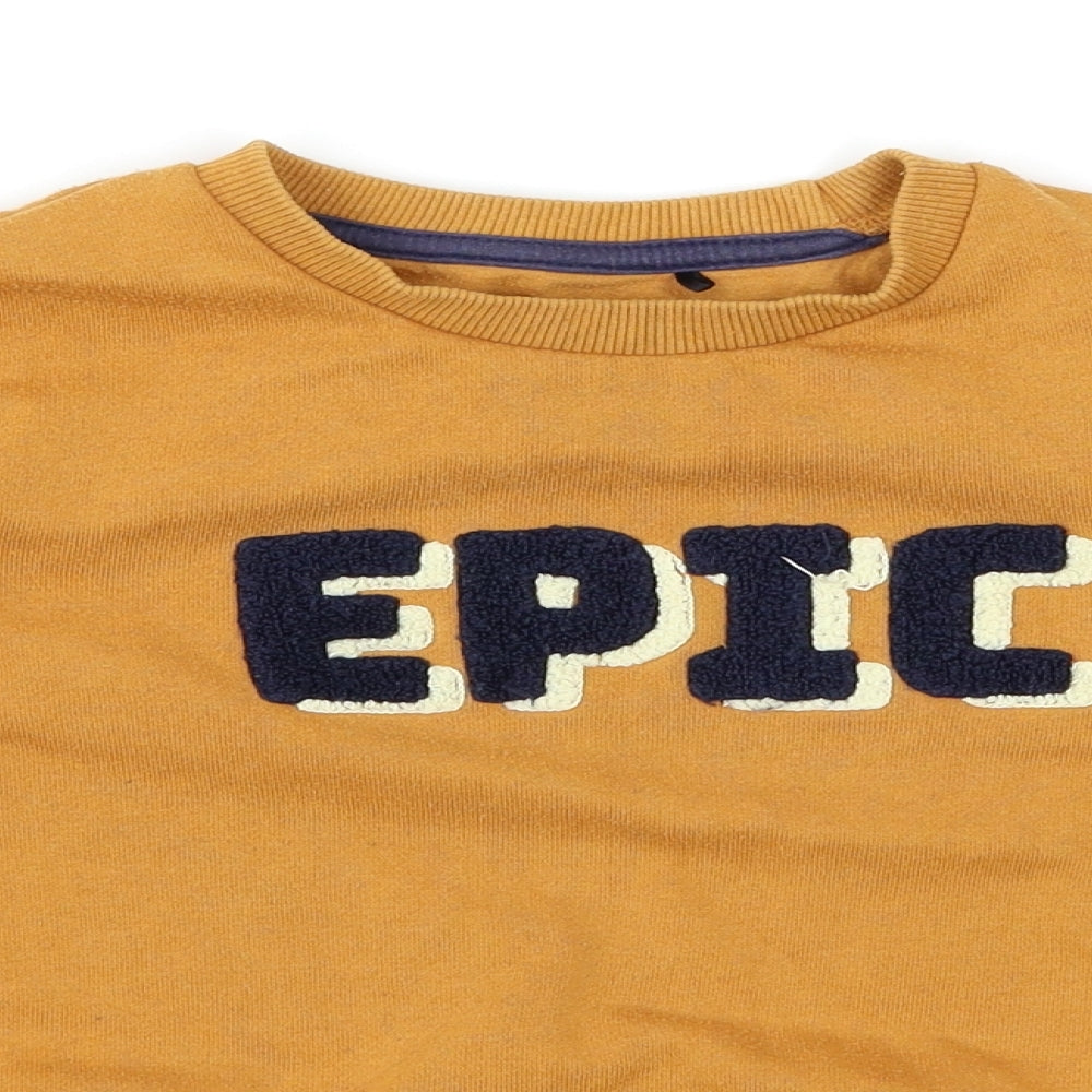 Very Boys Yellow   Pullover Jumper Size 5-6 Years  - Epic