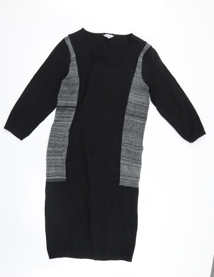 Per Una Womens Black Shirt Dress Size 14