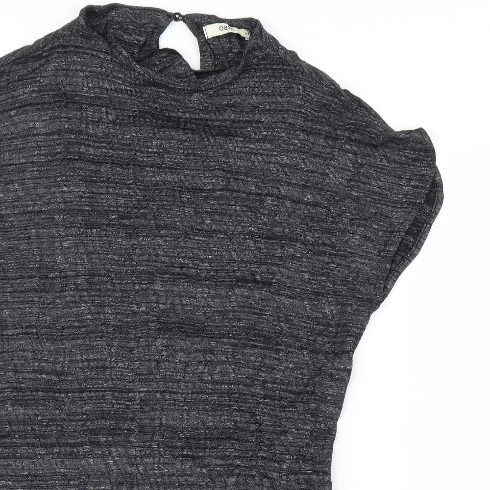 Oasis Womens Grey   Basic T-Shirt Size S