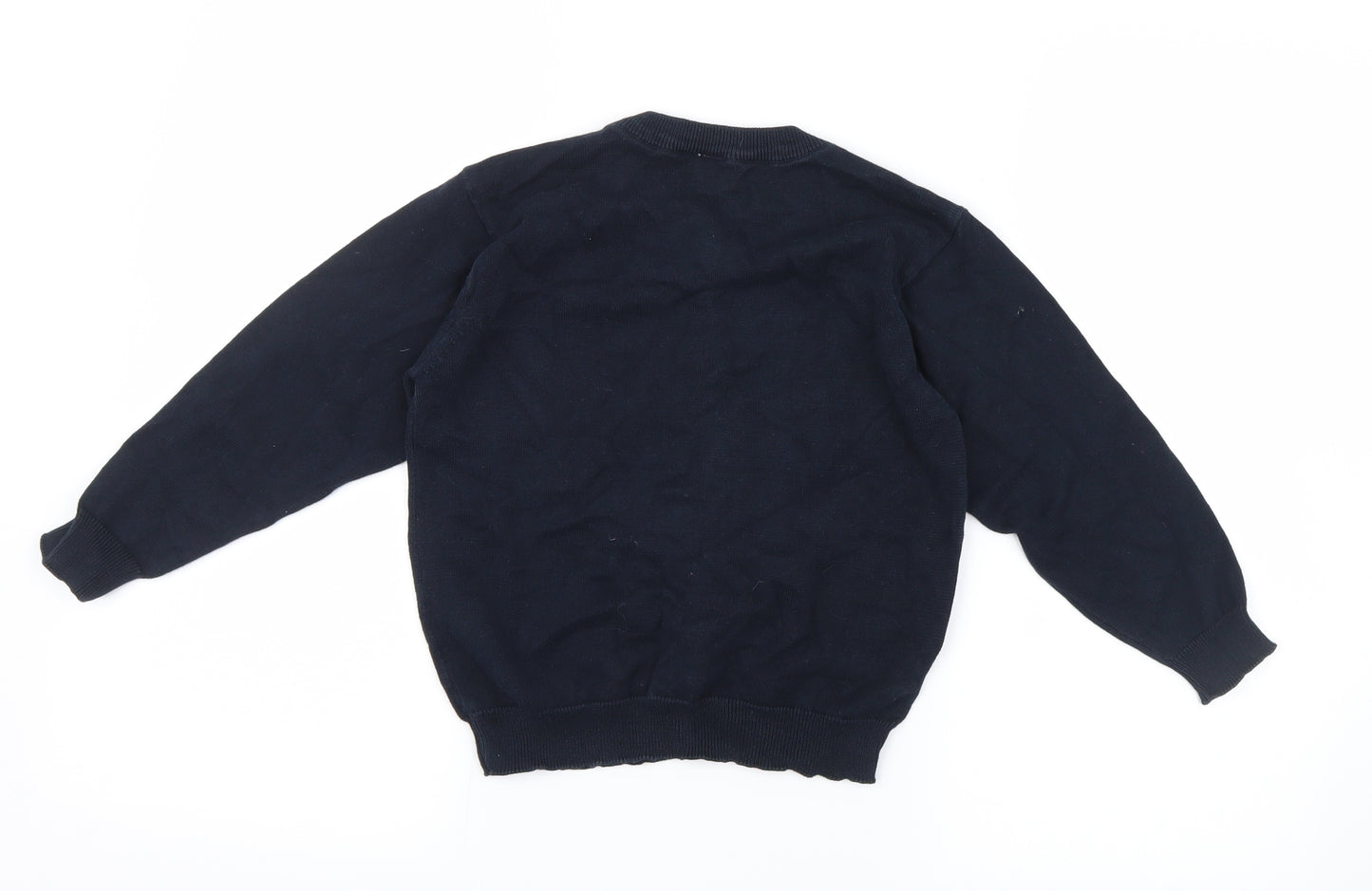 Tu  Boys Blue  Knit Pullover Jumper Size 6 Years  - School