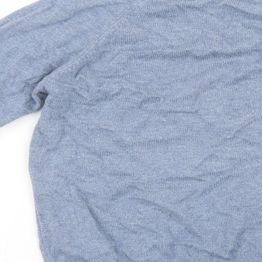 George Boys Blue Geometric Knit  Pyjama Top Size 3-4 Years