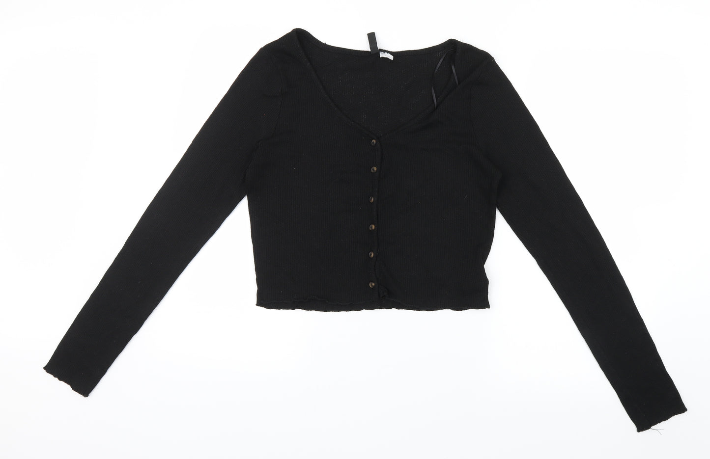 Divided by H&M Womens Black  Knit Cardigan Jumper Size M