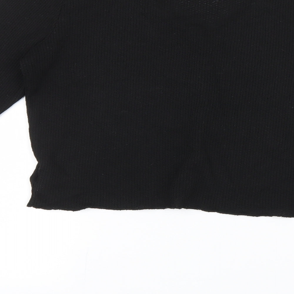 Divided by H&M Womens Black  Knit Cardigan Jumper Size M