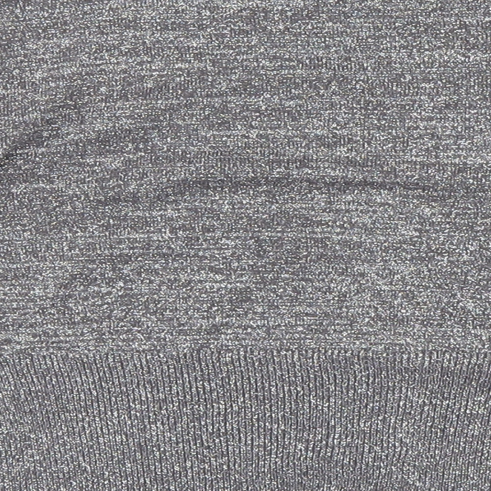 MK Womens Silver   Cardigan Jumper Size 14