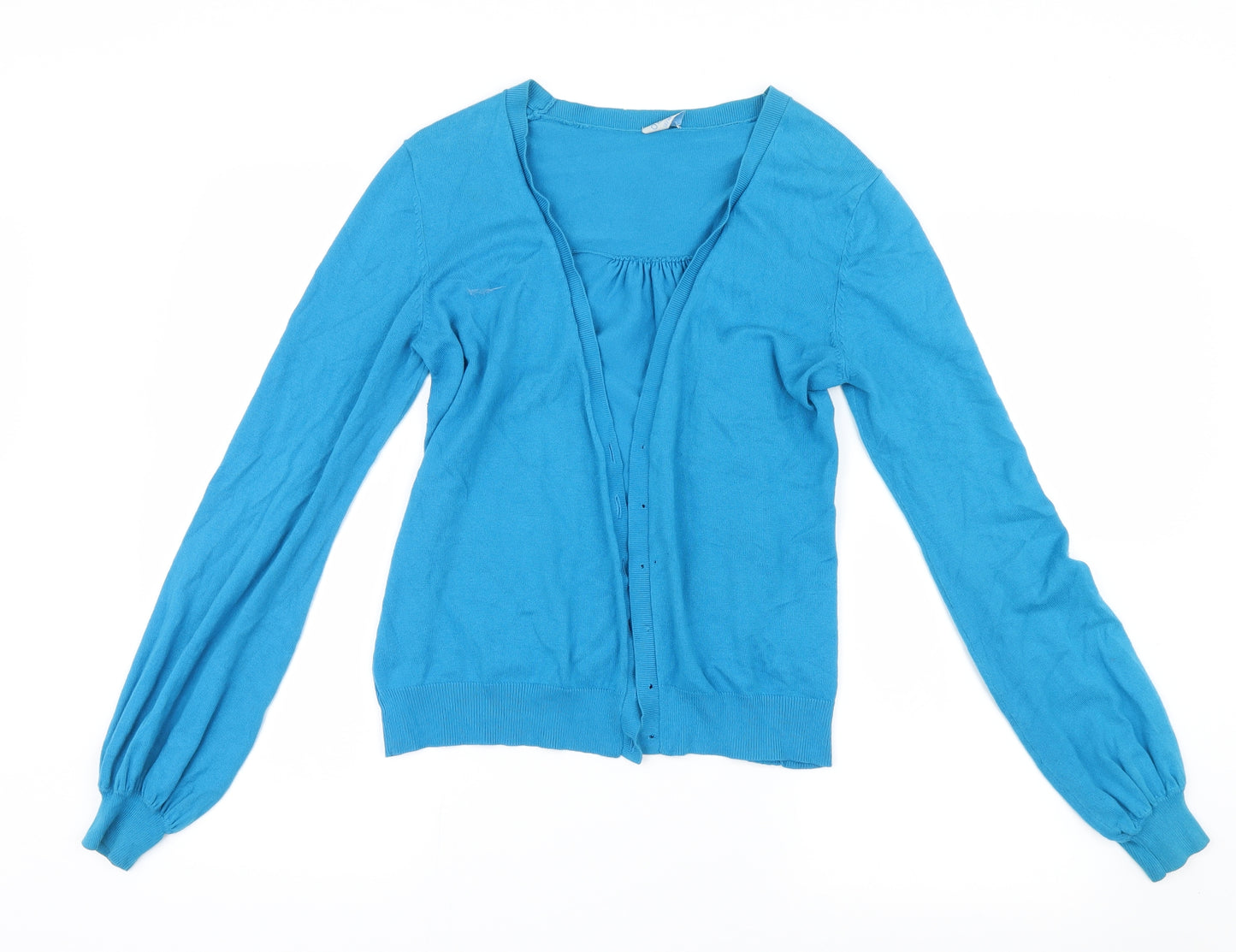 Oasis Womens Blue  Knit Cardigan Jumper Size 12