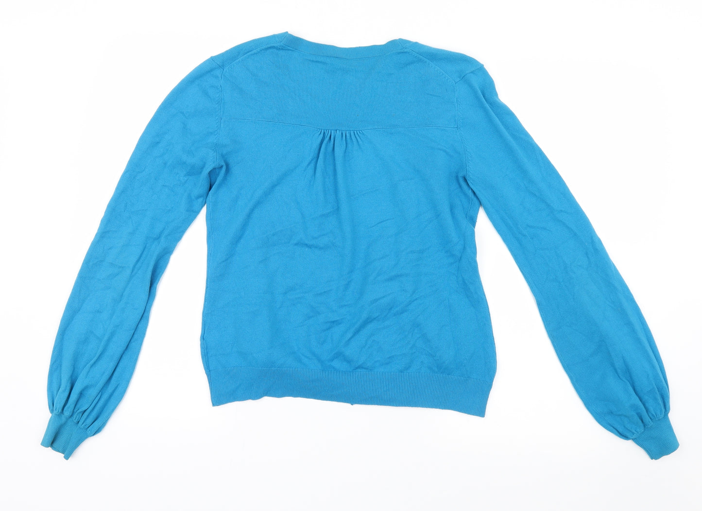 Oasis Womens Blue  Knit Cardigan Jumper Size 12