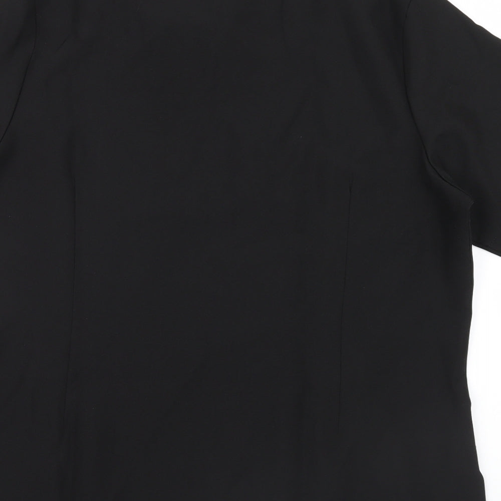 Premier Womens Black   Basic T-Shirt Size 18  - Spa Uniform