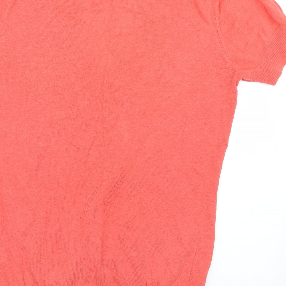 George Womens Pink  Knit Basic T-Shirt Size 14