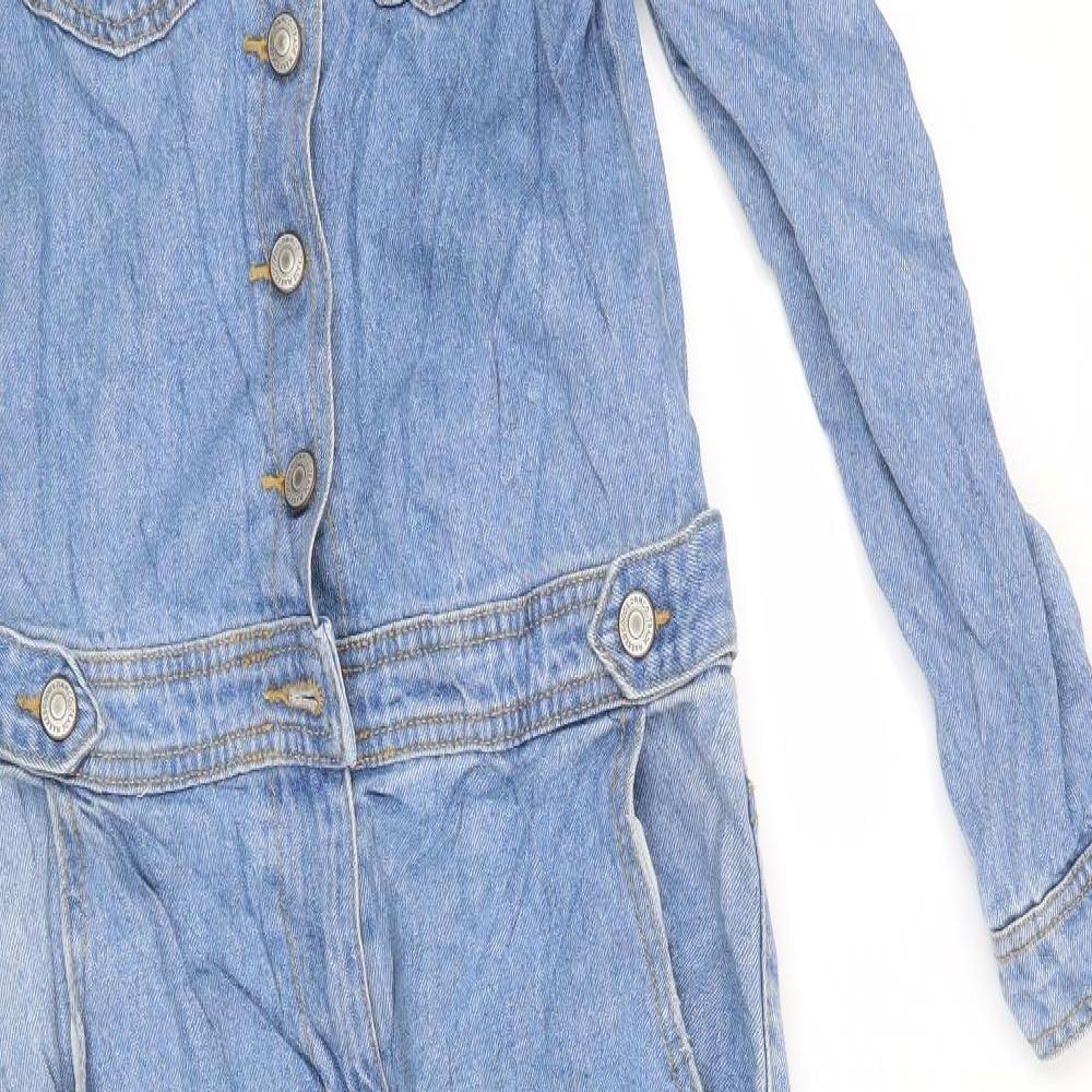 Denim CO Womens Blue   Jumpsuit One-Piece Size 4