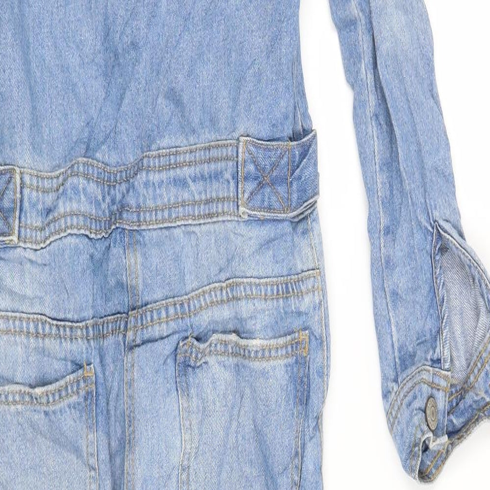 Denim CO Womens Blue   Jumpsuit One-Piece Size 4