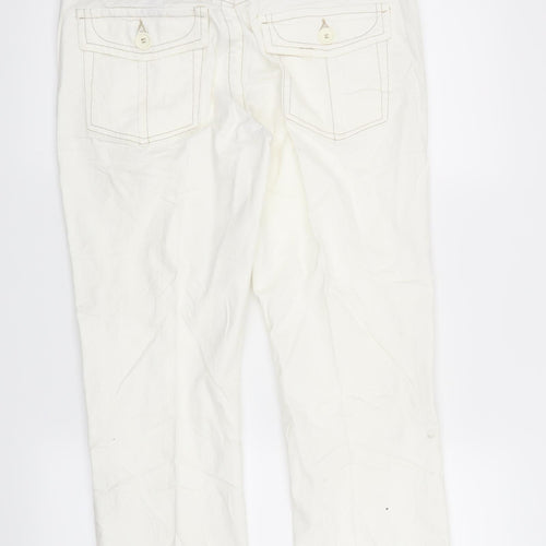 NEXT Womens White   Straight Jeans Size 12 L24 in