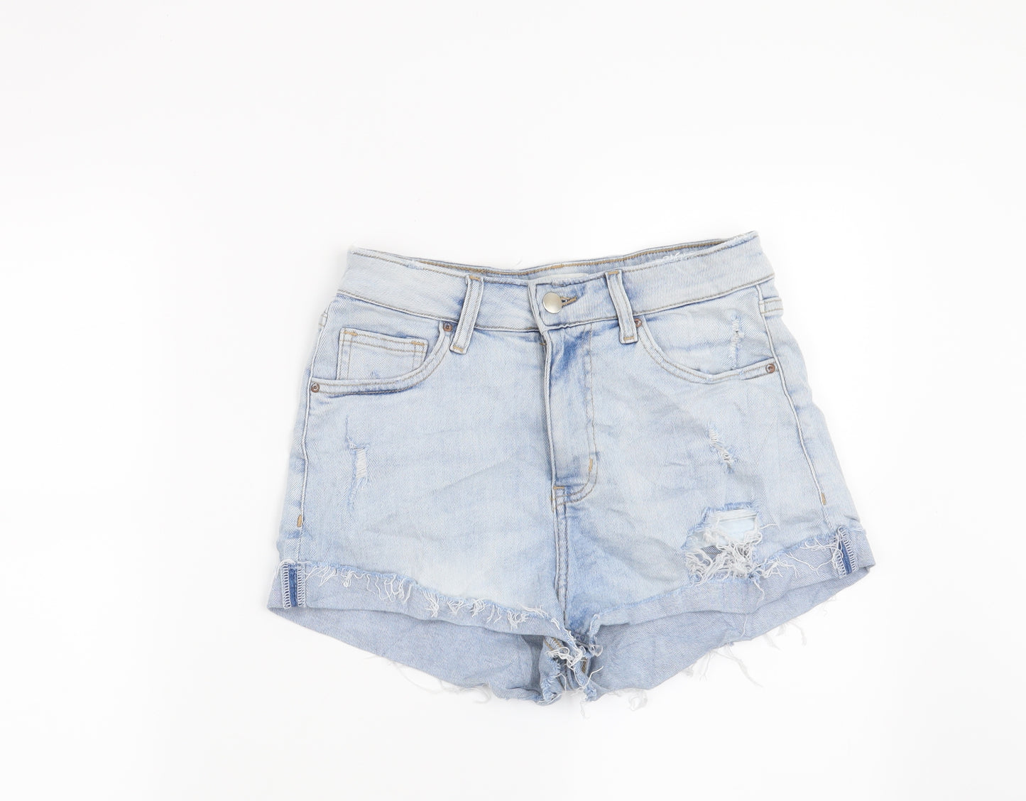 H&M Womens Blue   Cut-Off Shorts Size 10