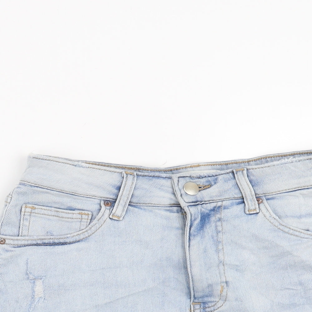 H&M Womens Blue   Cut-Off Shorts Size 10