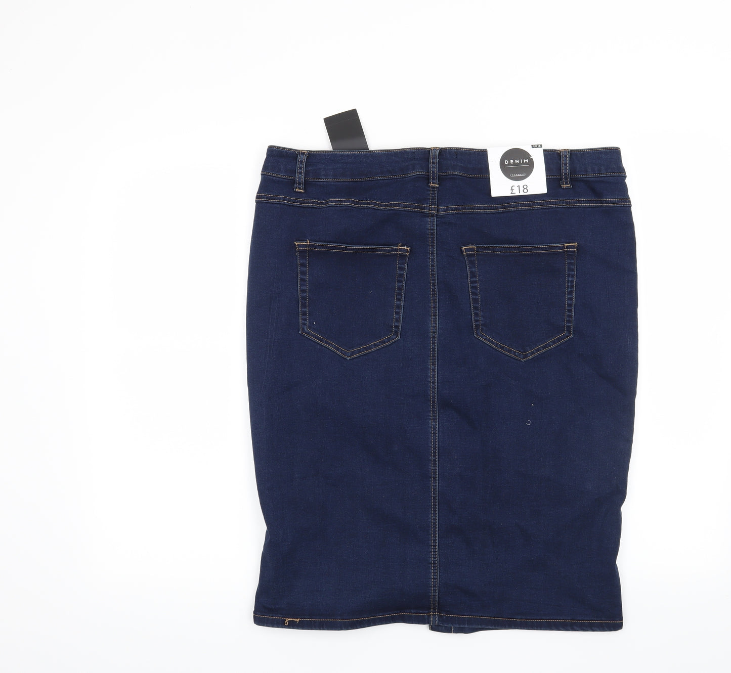Peacocks Womens Blue   Straight & Pencil Skirt Size 16